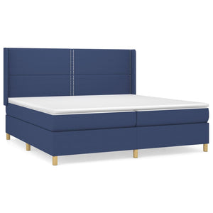 Letto Matrimoniale (con Materasso) 200x200 cm in Tessuto Blu