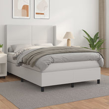 Load image into Gallery viewer, Letto alla Francese (con Materasso) Bianco 140x190 cm in Similpelle