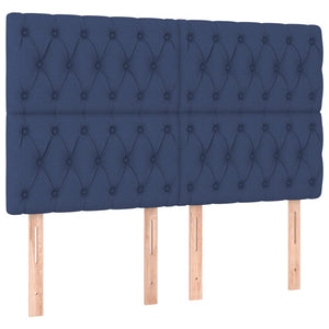 Letto Matrimoniale (con Materasso) 160x200 cm in Tessuto Blu