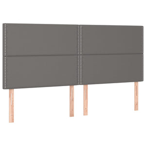 Letto Matrimoniale (con Materasso) Grigio 180x200 cm in Similpelle