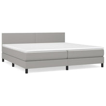 Carica l&#39;immagine nel visualizzatore di Gallery, Letto Matrimoniale (con Materasso) Grigio Chiaro 200x200cm Tessuto