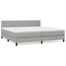 Carica l&#39;immagine nel visualizzatore di Gallery, Letto Matrimoniale (con Materasso) Grigio Chiaro 200x200cm Tessuto