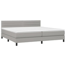 Carica l&#39;immagine nel visualizzatore di Gallery, Letto Matrimoniale (con Materasso) Grigio Chiaro 200x200cm Tessuto