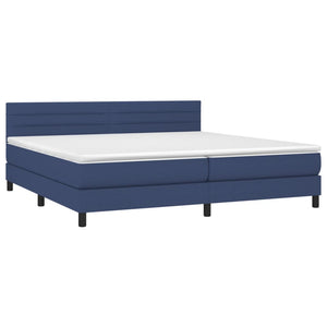Letto Matrimoniale (con Materasso) 200x200 cm in Tessuto Blu