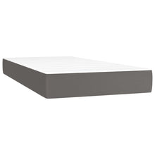 Load image into Gallery viewer, Letto Matrimoniale (con Materasso) Grigio 200x200 cm in Similpelle