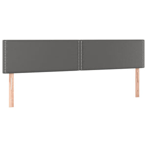 Letto Matrimoniale (con Materasso) Grigio 160x200 cm in Similpelle