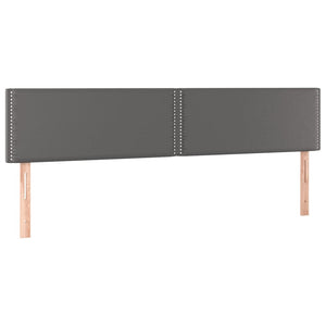 Letto Matrimoniale (con Materasso) Grigio 200x200 cm in Similpelle
