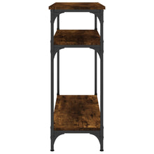 Carica l&#39;immagine nel visualizzatore di Gallery, Mobiletto Consolle Rovere Fumo 75x29x75 cm in Legno Multistrato