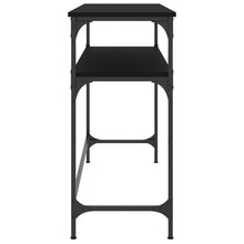 Carica l&#39;immagine nel visualizzatore di Gallery, Mobiletto Consolle Nero 100x35,5x75 cm in Legno Multistrato