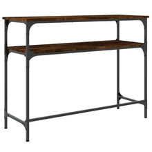 Carica l&#39;immagine nel visualizzatore di Gallery, Mobiletto Consolle Rovere Fumo 100x35,5x75cm Legno Multistrato