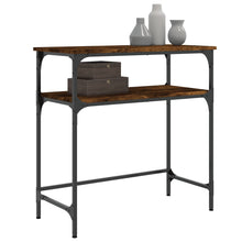 Carica l&#39;immagine nel visualizzatore di Gallery, Mobiletto Consolle Rovere Fumo 75x35,5x75cm in Legno Multistrato