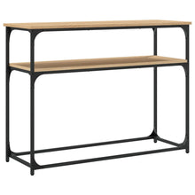 Carica l&#39;immagine nel visualizzatore di Gallery, Mobiletto Consolle Rovere Sonoma 100x35,5x75cm Legno Multistrato
