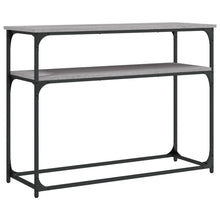 Carica l&#39;immagine nel visualizzatore di Gallery, Mobiletto Consolle Grigio Sonoma 100x35,5x75cm Legno Multistrato