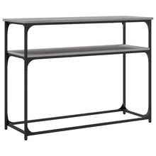 Carica l&#39;immagine nel visualizzatore di Gallery, Mobiletto Consolle Grigio Sonoma 100x35,5x75cm Legno Multistrato