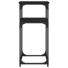 Carica l&#39;immagine nel visualizzatore di Gallery, Mobiletto Consolle Nero 75x35,5x75 cm in Legno Multistrato