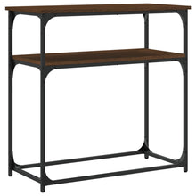Carica l&#39;immagine nel visualizzatore di Gallery, Mobiletto Consolle Rovere Marrone 75x35,5x75cm Legno Multistrato