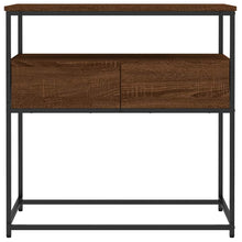 Carica l&#39;immagine nel visualizzatore di Gallery, Mobiletto Consolle Rovere Marrone 75x40x75cm Legno Multistrato