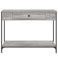 Carica l&#39;immagine nel visualizzatore di Gallery, Mobiletto Consolle Grigio Sonoma 100x34,5x75cm Legno Multistrato