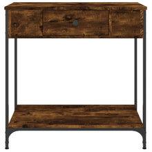Carica l&#39;immagine nel visualizzatore di Gallery, Mobiletto Consolle Rovere Fumo 75x34,5x75cm Legno Multistrato