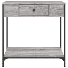 Carica l&#39;immagine nel visualizzatore di Gallery, Mobiletto Consolle Grigio Sonoma 75x34,5x75cm Legno Multistrato