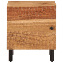 Laden Sie das Bild in den Galerie-Viewer, Comodini 2pz con Anta 40x33x46 cm in Legno Massello di Acacia