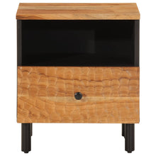 Laden Sie das Bild in den Galerie-Viewer, Comodini 2pz con 1 cassetto 40x33x46 cm in Legno Massello di Acacia