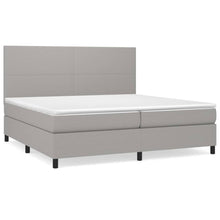 Carica l&#39;immagine nel visualizzatore di Gallery, Letto Matrimoniale (con Materasso) Grigio Chiaro 200x200cm Tessuto