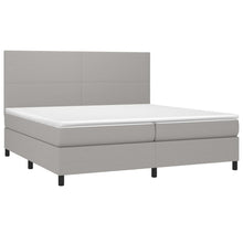 Carica l&#39;immagine nel visualizzatore di Gallery, Letto Matrimoniale (con Materasso) Grigio Chiaro 200x200cm Tessuto