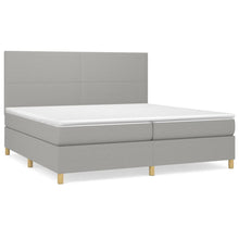 Carica l&#39;immagine nel visualizzatore di Gallery, Letto Matrimoniale (con Materasso) Grigio Chiaro 200x200cm Tessuto