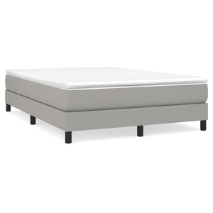 Letto Matrimoniale (con Materasso) Grigio Chiaro160x200 cm Tessuto
