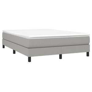 Letto Matrimoniale (con Materasso) Grigio Chiaro160x200 cm Tessuto