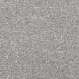 Letto Matrimoniale (con Materasso) Grigio Chiaro 200x200cm Tessuto