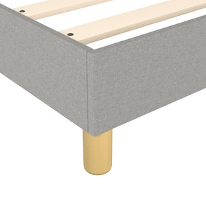 Letto Matrimoniale (con Materasso) Grigio Chiaro 200x200cm Tessuto