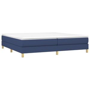 Letto Matrimoniale (con Materasso) 200x200 cm in Tessuto Blu