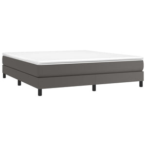 Letto Matrimoniale (con Materasso) Grigio 160x200 cm in Similpelle