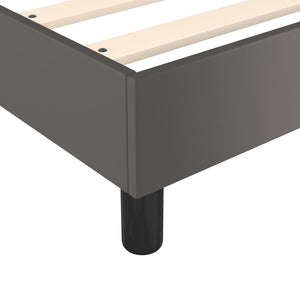 Letto Matrimoniale (con Materasso) Grigio 160x200 cm in Similpelle