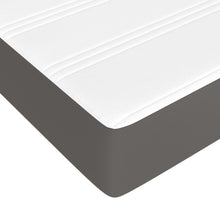 Carica l&#39;immagine nel visualizzatore di Gallery, Letto Matrimoniale (con Materasso) Grigio 160x200 cm in Similpelle