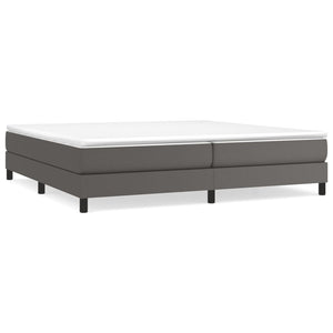 Letto Matrimoniale (con Materasso) Grigio 200x200 cm in Similpelle