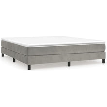 Carica l&#39;immagine nel visualizzatore di Gallery, Letto Matrimoniale (con Materasso) Grigio Chiaro 180x200cm Velluto