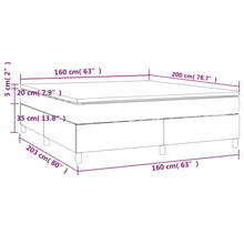 Load image into Gallery viewer, Letto Matrimoniale (con Materasso) Grigio Chiaro160x200 cm Tessuto