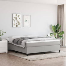 Load image into Gallery viewer, Letto Matrimoniale (con Materasso) Grigio Chiaro160x200 cm Tessuto