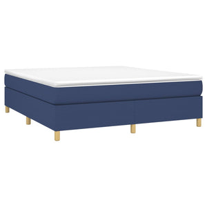Letto Matrimoniale (con Materasso) 180x200 cm in Tessuto Blu
