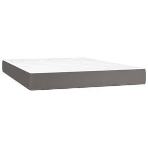 Letto Matrimoniale (con Materasso) Grigio 180x200 cm in Similpelle