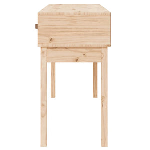 Mobiletto Consolle 3 Cassetti 114x40x75 cm in Massello di Pino