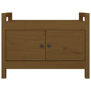 Panca da Ingresso Ambra 80x40x60 cm in Legno Massello di Pino