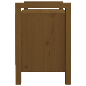 Panca da Ingresso Ambra 80x40x60 cm in Legno Massello di Pino