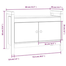 Load image into Gallery viewer, Panca da Ingresso Ambra 80x40x60 cm in Legno Massello di Pino