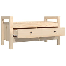 Load image into Gallery viewer, Panca 2 Cassetti 80x40x43 cm in Legno Massello di Pino