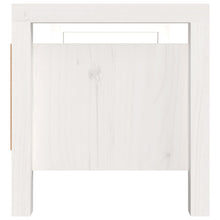 Load image into Gallery viewer, Panca 2 Cassetti Bianca 80x40x43 cm in Legno Massello di Pino