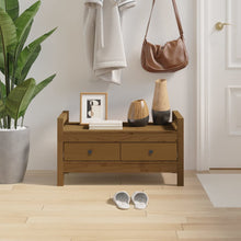 Load image into Gallery viewer, Panca da Ingresso Ambra 80x40x43 cm in Legno Massello di Pino
